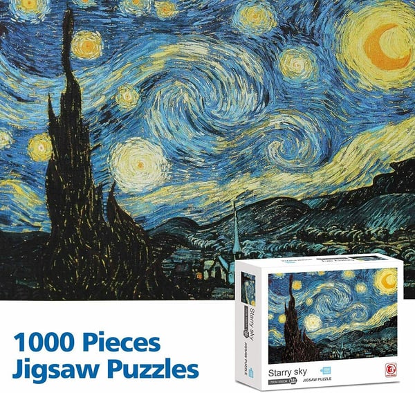 1000 Piece Large Jigsaw Puzzle, Starry Sky by Vincent Van Gogh, Floor  Puzzle Toys for Teen Adult, Educational Decompressing Funny Family  Intellectual Game,  x  inch - buy 1000 Piece Large