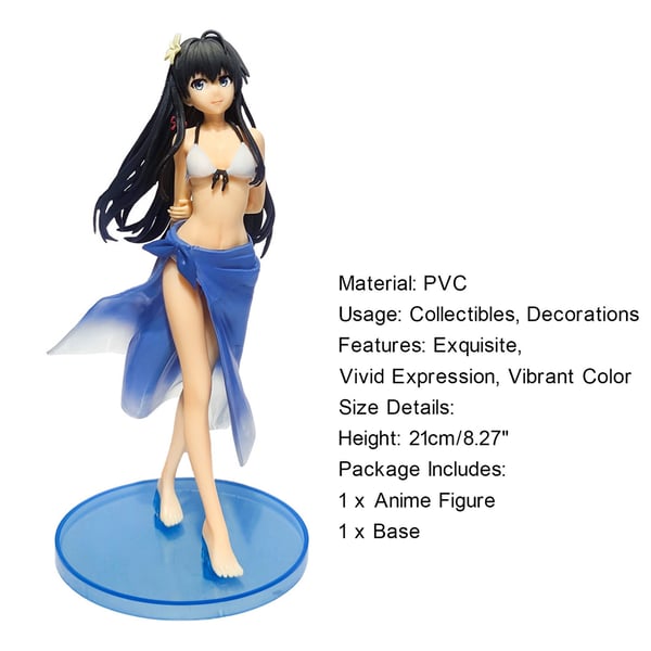 21cm Yukino Action Model Collectible Decorative Swimsuit Girl Action Figure  Anime Doll Ornament PVC Desktop Ornament - sotib olish 21cm Yukino Action  Model Collectible Decorative Swimsuit Girl Action Figure Anime Doll Ornament