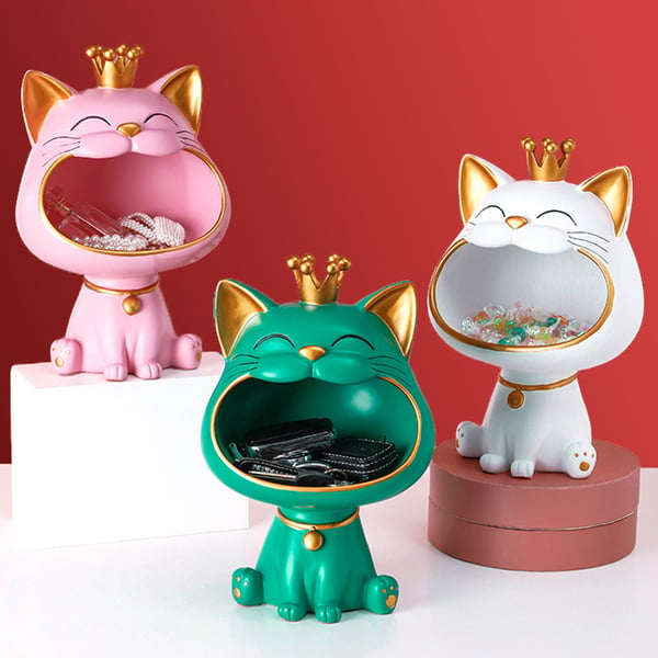 Good Lucky Cat Statue Storage Holder Eye-catching Cartoon Shape Storage Box  - buy Good Lucky Cat Statue Storage Holder Eye-catching Cartoon Shape Storage  Box: prices, reviews | Zoodmall