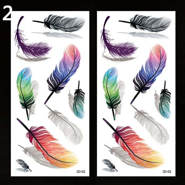 2 Pcs 3D Body Art DIY Stickers Temporary Tattoo erfly Flower Feather Sticker - buy 2 Pcs 3D Body Art DIY Stickers Temporary Tattoo erfly Flower Feather Sticker: prices, reviews | Zoodmall 2 Pcs 3D Body Art DIY Stickers Temporary Tattoo erfly Flower Feather Sticker - buy 2 Pcs 3D Body Art DIY Stickers Temporary Tattoo erfly Flower Feather Sticker: prices, reviews | Zoodmall