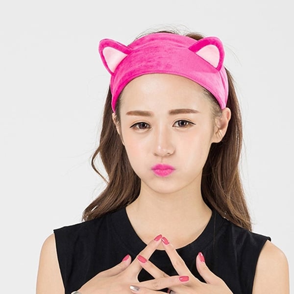 Women Korean Style Cute Cat Ears Elastic Face Wash Headdress Headband Hair  Band - buy Women Korean Style Cute Cat Ears Elastic Face Wash Headdress Headband  Hair Band: prices, reviews | Zoodmall