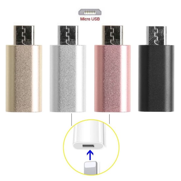8-Pin Lightning Female To Micro USB Male Adapter Converter For Android  Phone - buy 8-Pin Lightning Female To Micro USB Male Adapter Converter For  Android Phone: prices, reviews | Zoodmall
