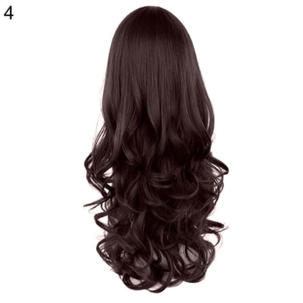 Hairpiece Large Wave Comfortable Women Natural Bangs Long Curly Wig for  Party - buy Hairpiece Large Wave Comfortable Women Natural Bangs Long Curly  Wig for Party: prices, reviews | Zoodmall