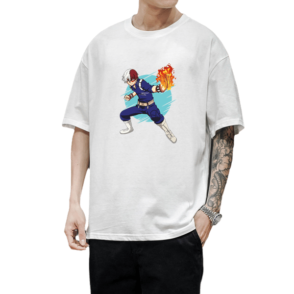 New Style My Hero Academia Tshirt Shoto Todoroki Graphic Print Tops Summer  Man Harajuku Manga Clothing Ropa Hombre Camisetas - buy New Style My Hero  Academia Tshirt Shoto Todoroki Graphic Print Tops