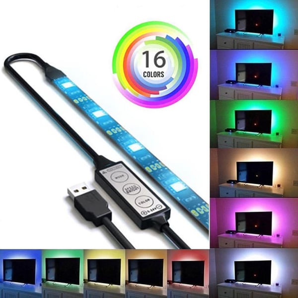 324 Background Lighting USB for Tv LED 5050 Light Strip Powered Computer  Rgb LED Light - buy 324 Background Lighting USB for Tv LED 5050 Light Strip  Powered Computer Rgb LED Light: prices, reviews | Zoodmall