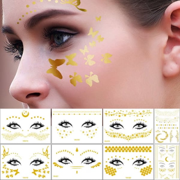 8Pcs/Set Decorative 3D y Face Tattoo Temporary Glitter Stickers Decorating  Appearance Makeup Tattoo Sticker - buy 8Pcs/Set Decorative 3D y Face Tattoo  Temporary Glitter Stickers Decorating Appearance Makeup Tattoo Sticker:  prices, reviews |