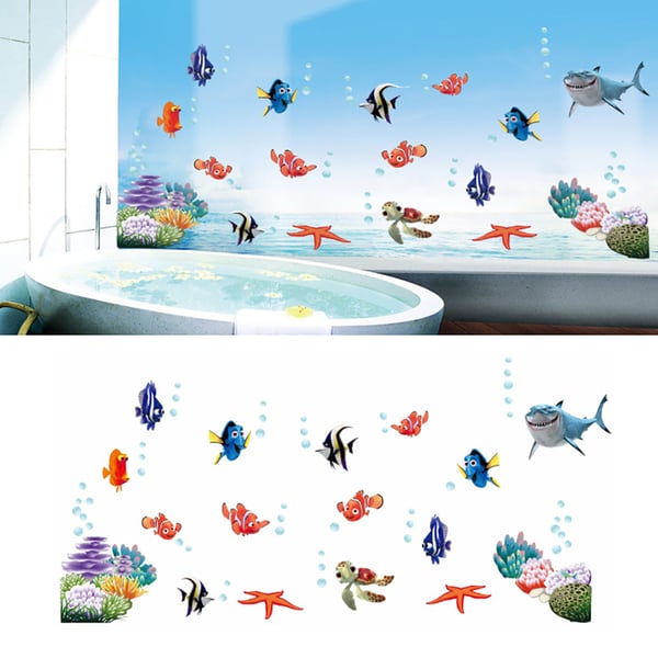 Cartoon Bubble Fish Wall Sticker Decal Waterproof Bathroom Kids Bedroom  Decor - buy Cartoon Bubble Fish Wall Sticker Decal Waterproof Bathroom Kids  Bedroom Decor: prices, reviews | Zoodmall