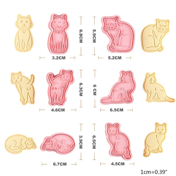 Drop Shipping 6pcs Circus Animal Cookie Cutters Fondant Cutters Plunger  Cookie Stamps, Rabbit Baking Pastry Tools AliExpress | 6pcs Cute Dog Cookie Cutters  Fondant Cutters Plunger Cookie Stamps Cake Tool 