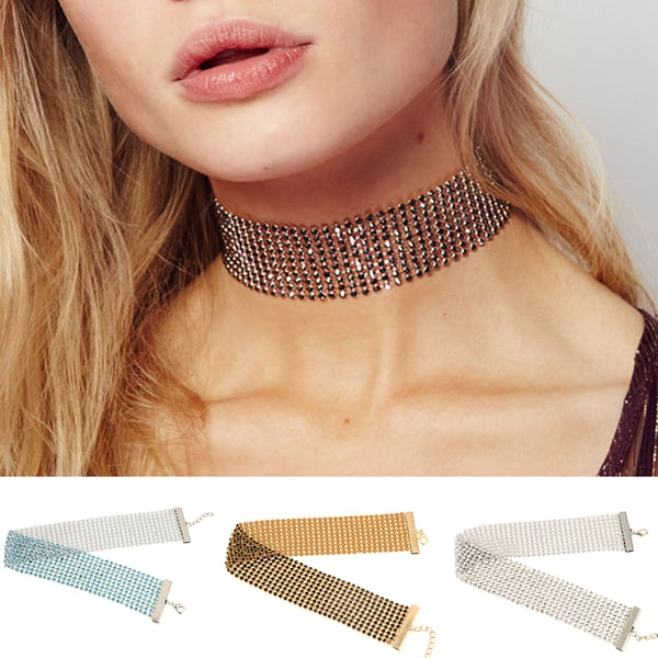 Velkommen Beregn Klappe Chic Full Rhinestone Wide Choker Collar Extension Chain Shine Clavicle  Necklace - buy Chic Full Rhinestone Wide Choker Collar Extension Chain  Shine Clavicle Necklace: prices, reviews | Zoodmall