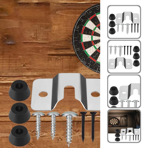 1 Set Practical Dartboard Mounting Bracket Kit Replacement Load Bearing