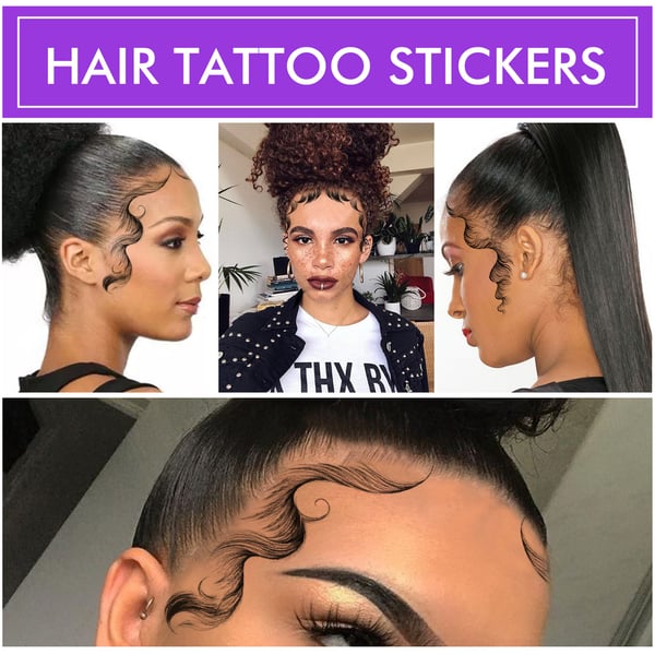 Temporary Natural Curly Hair Fake Tattoo for Girl Thin Hair Styling Sticker  Styling Lightweight - buy Temporary Natural Curly Hair Fake Tattoo for Girl  Thin Hair Styling Sticker Styling Lightweight: prices, reviews |