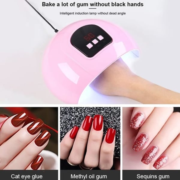 USB Charging Nail Dryer UV Quick-Drying LED Phototherapy Machine Nail Light  Therapy Machine 54w Large Space Dual Light Source Nail Polish Dryer Baking  Lamp H15 - buy USB Charging Nail Dryer UV