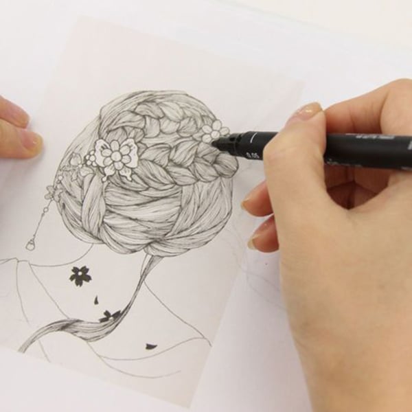 Black Pigment Liner Fineliner Waterproof Anime Comics Sketching Ink Drawing  Pen - buy Black Pigment Liner Fineliner Waterproof Anime Comics Sketching Ink  Drawing Pen: prices, reviews | Zoodmall