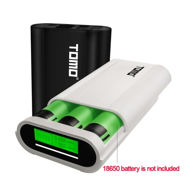 Battery Charger Power Bank Anti-Reverse Dual Micro USB Lightning Interface 18650  Li-ion Batteries Storage Box LCD Display Screen for iPhone iPad Samsung  Xiaomi Huawei Tablet - buy Battery Charger Power Bank Anti-Reverse