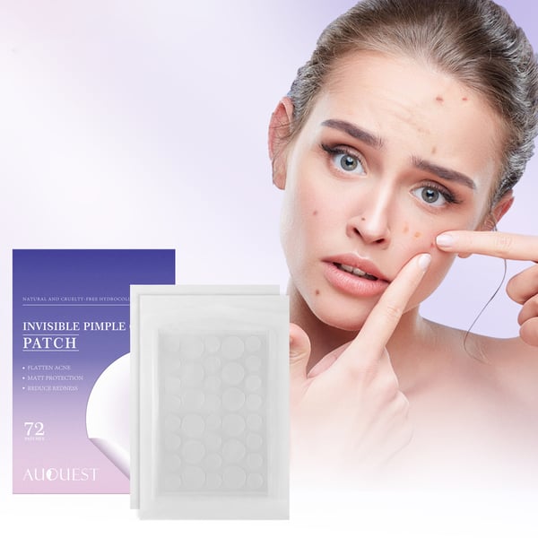 72pcsbox Pimple Plaster Invisible Universal Hydrocolloid Pimple Sticker Acne Remover Absorb 7440