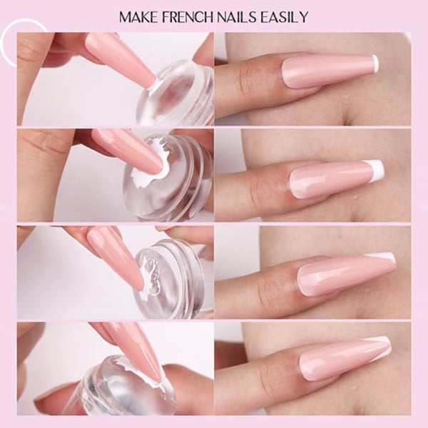 1 Set Nail Art Stampers DIY Practical Clear Tips Nail Art Stamper Gadget  with Ser High Durability for Female - buy 1 Set Nail Art Stampers DIY  Practical Clear Tips Nail Art