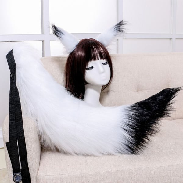 Fluffy Plush Cat Wolf Ears Hair Clip with Long Animal Tail Anime Cosplay  Costume - buy Fluffy Plush Cat Wolf Ears Hair Clip with Long Animal Tail  Anime Cosplay Costume: prices, reviews |