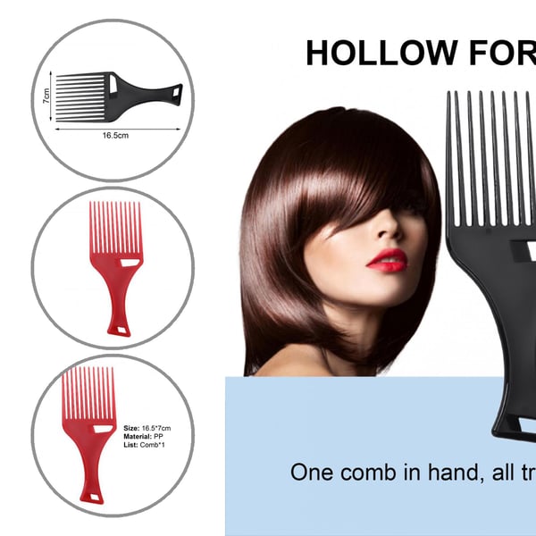 Men Texturizing Comb Easy to Use Lightweight PP Hair Salon Hollow Fork Comb  for Daily Life - buy Men Texturizing Comb Easy to Use Lightweight PP Hair  Salon Hollow Fork Comb for