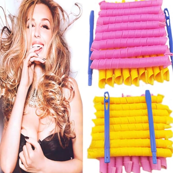 10Pcs Hair Curlers Magic Ringlet Hair  Long Spiral Hair Rollers  for Women - buy 10Pcs Hair Curlers Magic Ringlet Hair  Long Spiral  Hair Rollers for Women: prices, reviews | Zoodmall