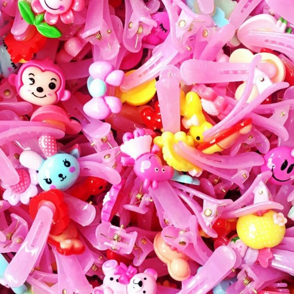 Child Baby Girls Polished Plastic Hair Clip Cute Cartoon Animal Floral  Elastic Rubber Band Ponytail Holder Party Hairpin Barrette Random Style -  buy Child Baby Girls Polished Plastic Hair Clip Cute Cartoon