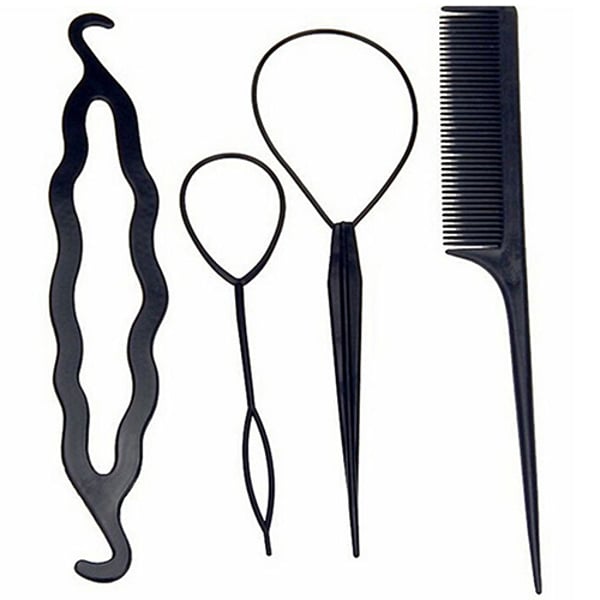 4Pcs Women's Hair Twist Styling Clip Stick Bun Maker Braid Tool Set Hair  Accessories - buy 4Pcs Women's Hair Twist Styling Clip Stick Bun Maker  Braid Tool Set Hair Accessories: prices, reviews |
