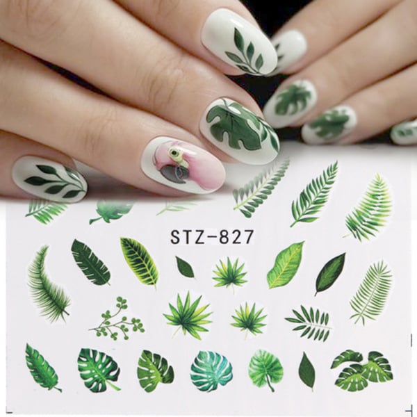 Fresh Flower Leaf Water Transfer Paper Nail Sticker Manicure Art  Decorations - buy Fresh Flower Leaf Water Transfer Paper Nail Sticker  Manicure Art Decorations: prices, reviews | Zoodmall