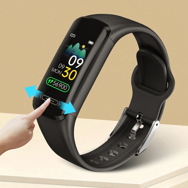 V101 Smart Watch Multifunctional Waterproof Black Thermometer Heart