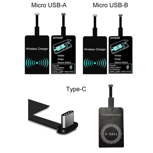Portable Sticky USB Type-C Qi Wireless Charging Receiver for iPhone Android  - buy Portable Sticky USB Type-C Qi Wireless Charging Receiver for iPhone  Android: prices, reviews | Zoodmall