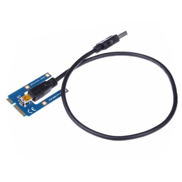 Mini PCI-E to PCI-E x16 Riser External Graphics Card + 60 USB cable for  Laptop - buy Mini PCI-E to PCI-E x16 Riser External Graphics Card + 60 USB  cable for Laptop:
