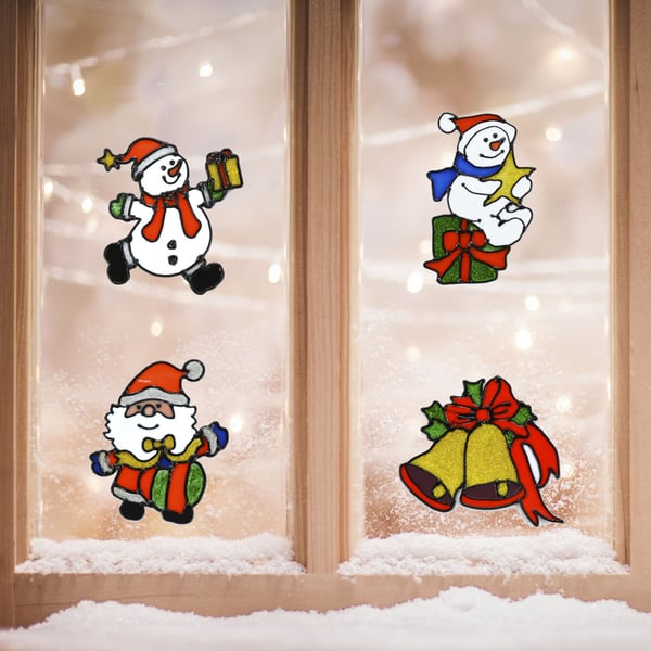 Cartoon Soft PVC Christmas Window Sticker Santa Claus Holiday Decor 12PC  set - buy Cartoon Soft PVC Christmas Window Sticker Santa Claus Holiday  Decor 12PC set: prices, reviews | Zoodmall