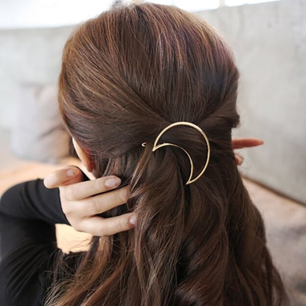 Minimalist Women Geometric Circle Triangle Moon Metal Hairpin Hair Clip  Clamps - buy Minimalist Women Geometric Circle Triangle Moon Metal Hairpin  Hair Clip Clamps: prices, reviews | Zoodmall