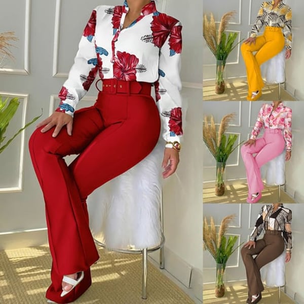 1 Set Attractive Aesthetic Flower Pattern Fashion Suit Wide Application All  Match Women Suit - buy 1 Set Attractive Aesthetic Flower Pattern Fashion  Suit Wide Application All Match Women Suit: prices, reviews | Zoodmall