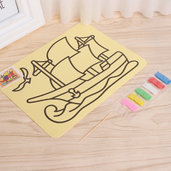 Color Sand Painting Creative Art Cartoon Paper Drawing Tools Craft Kids Toy - buy Color Sand Painting Creative Art Cartoon Paper Drawing Tools Craft Kids Toy: prices, reviews | Zoodmall Color Sand Painting Creative Art Cartoon Paper Drawing Tools Craft Kids Toy - buy Color Sand Painting Creative Art Cartoon Paper Drawing Tools Craft Kids Toy: prices, reviews | Zoodmall