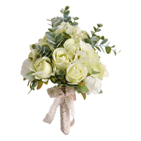 Wedding Bridal Bouquet Artificial Rose Eucalyptus Leaves Holding Flowers  Decor - Buy Wedding Bridal Bouquet Artificial Rose Eucalyptus Leaves  Holding Flowers Decor: Prices, Reviews | Zoodmall