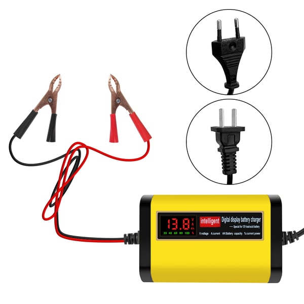 Full Automatic Car Battery Charger 2A Intelligent Fast Power Charging 3  Stages Lead Acid AGM GEL Battery-chargers - buy Full Automatic Car Battery  Charger 2A Intelligent Fast Power Charging 3 Stages Lead