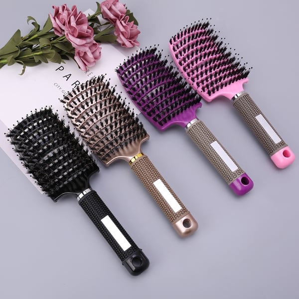 Salon Professional Bristle & Nylon Hairbrush Scalp Massage Comb Wet Hair  Brush - buy Salon Professional Bristle & Nylon Hairbrush Scalp Massage Comb  Wet Hair Brush: prices, reviews | Zoodmall