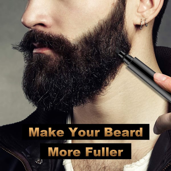 BEST Beard Filler Pen For Men Pencil Brush Fill Patchy Thin Areas For A  Perfect Beard, Hairline Mustache More Effective Than Hair Fiber Waterproof  | Black Beard Pen Beard Filler Pencil Beard