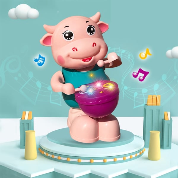 Baby Cute Dancing Cow Electric Drum Sound Light Sing Cartoon Robot  Children's Electric Toys Parent-Child Game Gifts Kid - buy Baby Cute  Dancing Cow Electric Drum Sound Light Sing Cartoon Robot Children's