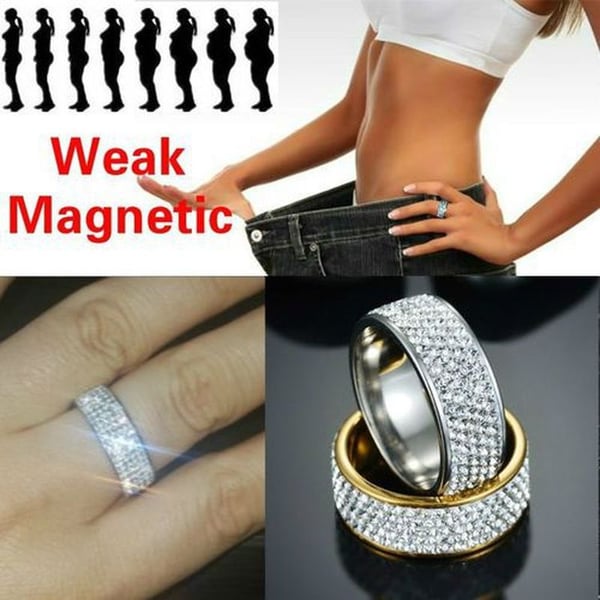 Fashion Jewelry Weight Loss Ring Stainless Steel Crystal Wedding Rings  Healthcare Hand String Slimming Healthy Stimulating Acupoints Gallstone Ring  Magnetic Therapy - buy Fashion Jewelry Weight Loss Ring Stainless Steel  Crystal Wedding