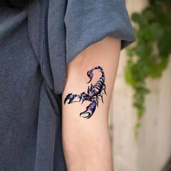 Men Fashion Cool Funny 3D Scorpion King Temporary Waterproof Tattoo Sticker  - buy Men Fashion Cool Funny 3D Scorpion King Temporary Waterproof Tattoo  Sticker: prices, reviews | Zoodmall