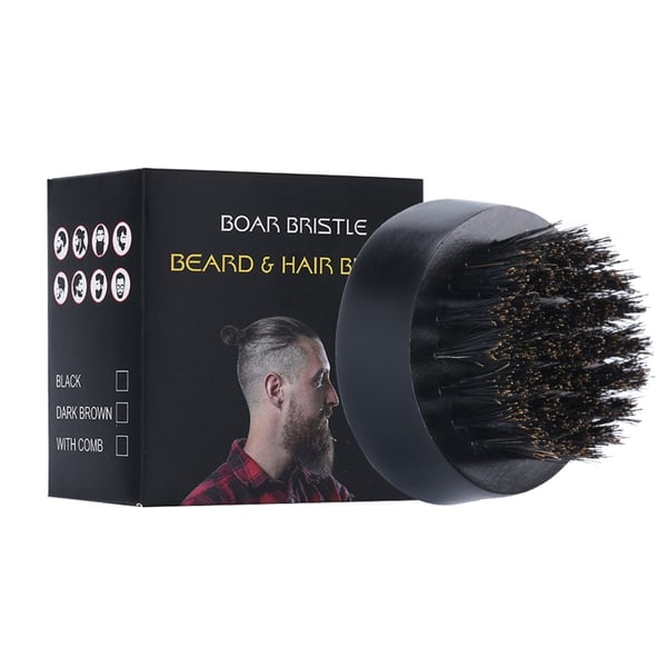 Beard Brush for Men Boar Bristles Small and Round Wood Soften Your Facial  Hair - buy Beard Brush for Men Boar Bristles Small and Round Wood Soften  Your Facial Hair: prices, reviews |