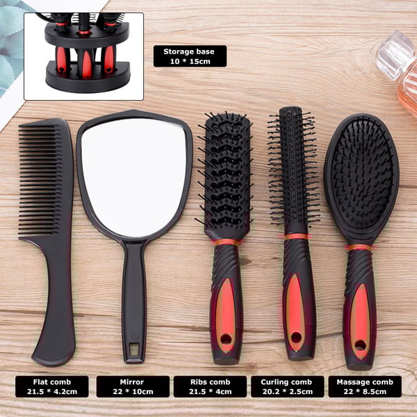 Set of 5 Hair Combs Mirror Set Professional Salon Hair Cutting Brushes Sets Salon Hairdressing Styling Tool And Holder Stand Set Dressing Comb Kits for Women and Men - buy Set of Set of 5 Hair Combs Mirror Set Professional Salon Hair Cutting Brushes Sets Salon Hairdressing Styling Tool And Holder Stand Set Dressing Comb Kits for Women and Men - buy Set of