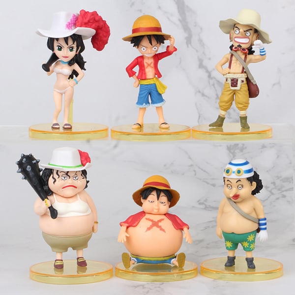 6Pcs Anime Cartoon One Piece Fat Thin Model Figure Toys Ornaments Home  Decor - buy 6Pcs Anime Cartoon One Piece Fat Thin Model Figure Toys  Ornaments Home Decor: prices, reviews | Zoodmall