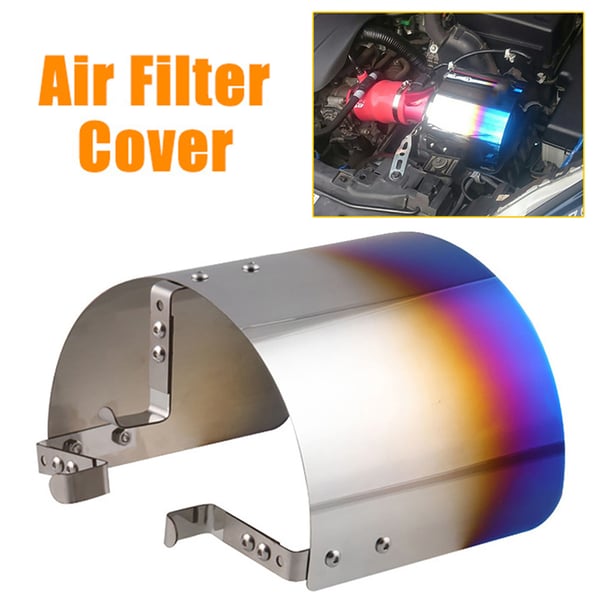 Universal Air Filter Shield Modified Iron Cold Air Intake Filter Heat