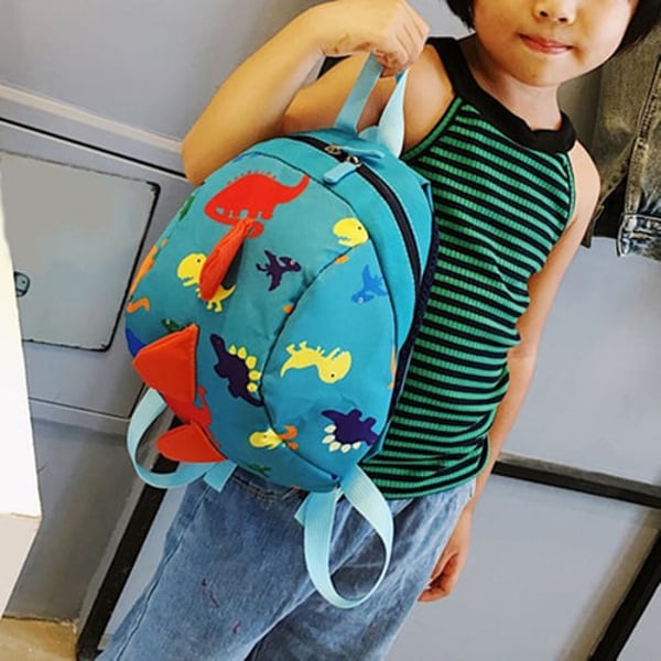 Double Zippers Big Capacity School Bag with Leash Cartoon Little Dinosaur  Shape Backpack for Kindergarten - buy Double Zippers Big Capacity School Bag  with Leash Cartoon Little Dinosaur Shape Backpack for Kindergarten: