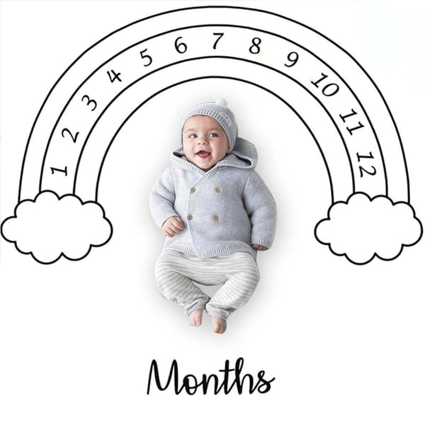 Baby Monthly Milestone Blanket Photography Background Props Photoshoot  Supplies - buy Baby Monthly Milestone Blanket Photography Background Props  Photoshoot Supplies: prices, reviews | Zoodmall