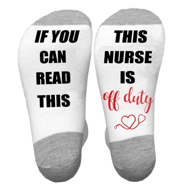 Uni Funny Words Letter Crew If You Can Read This Nurse Teacher Hosiery -  buy Uni Funny Words Letter Crew If You Can Read This Nurse Teacher Hosiery:  prices, reviews | Zoodmall