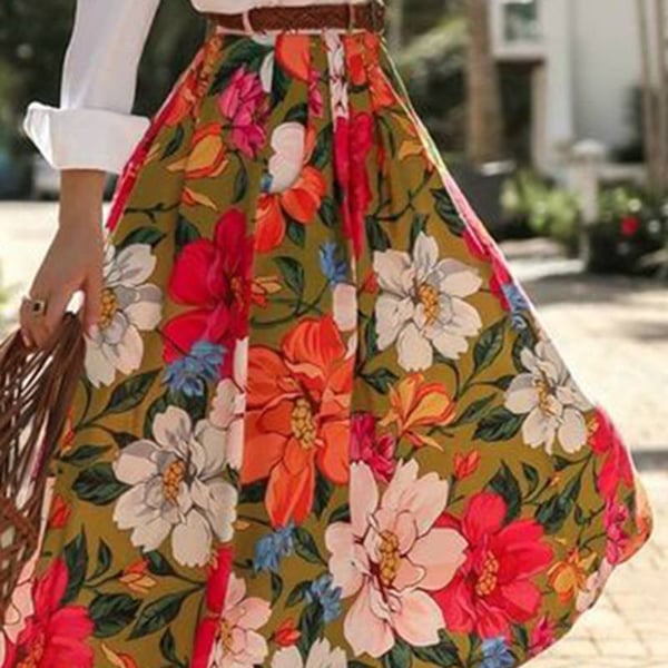 NoName casual skirt Pink L discount 72% WOMEN FASHION Skirts Casual skirt Print 