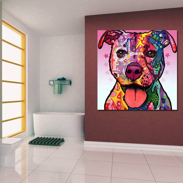 TeneT Modern Art Dog Oil Painting On Canvas Handmade Abstract Animal  Paintings For Wall Home Decoration - buy TeneT Modern Art Dog Oil Painting  On Canvas Handmade Abstract Animal Paintings For Wall