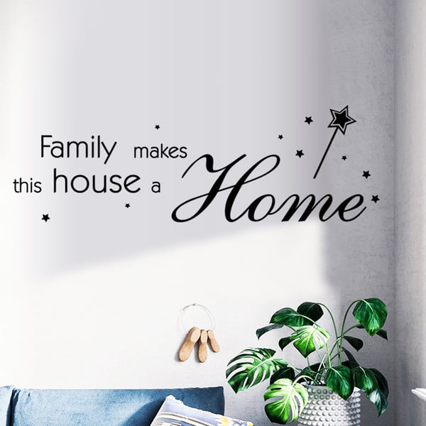 Family Home Letter Wall Sticker Living Room Wallpaper Mural Decal Home Art  Decor - buy Family Home Letter Wall Sticker Living Room Wallpaper Mural  Decal Home Art Decor: prices, reviews | Zoodmall